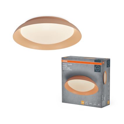 Osram - dimmbare LED-Deckenleuchte PLATE LED/35W/230V Ø 43 cm rosa