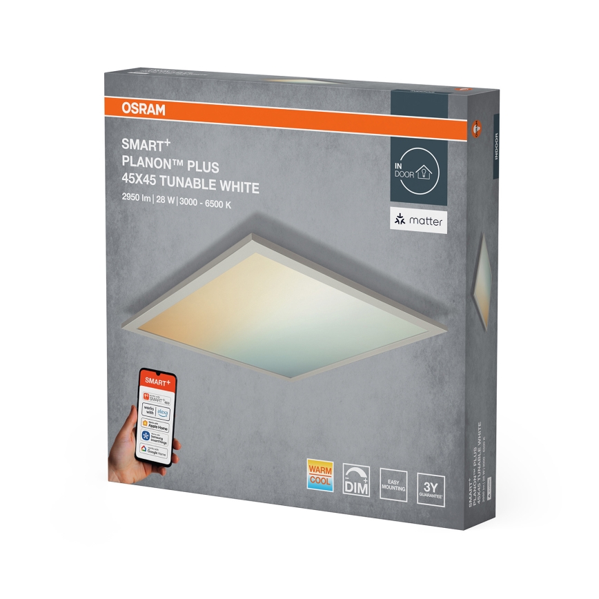 Osram - dimmbare LED-Deckenleuchte SMART+ PLANON LED/28W/230V 45x45 cm 3000-6500K Wi-Fi