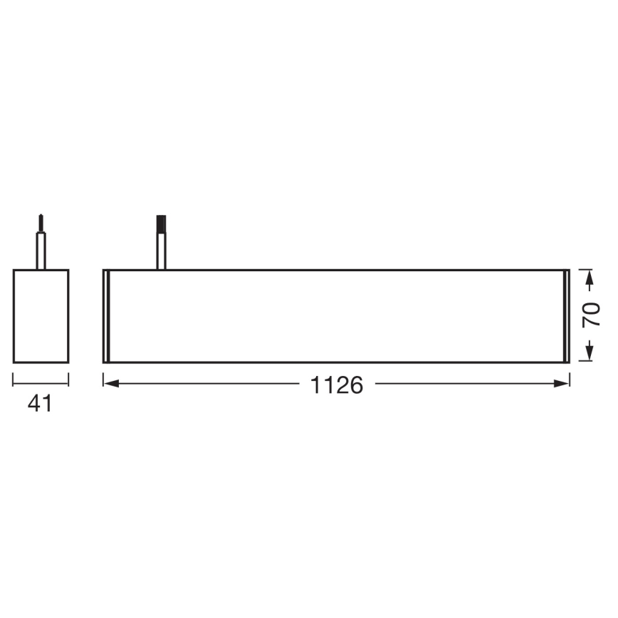 Osram - Dimmbare LED-Pendelleuchte mit Seilabhängung OFFICE LINE LED/42W/230V 4000K 112,6 cm weiß
