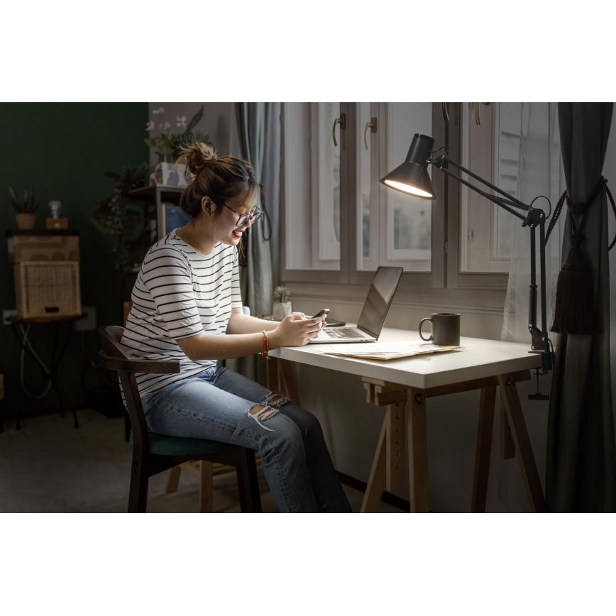 Osram - Dimmbare LED-Tischlampe mit Klemme OFFICE LINE LED/9W/230V 3000K schwarz