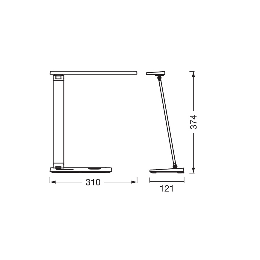Osram - dimmbare LED-Schreibtischlampe OFFICE LINE LED/17W/230V 3000/4000/6500K schwarz