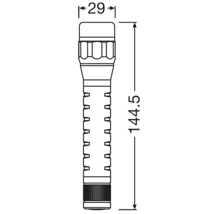 Osram - LED-dimmbare Taschenlampe LEDINSPECT TORCH 350 ESSENTIAL LED/4W/2xAAA IP44