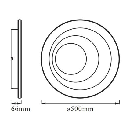 Osram - dimmbare LED-Deckenleuchte SMART+ SPIRAL LED/40W/230V 3000K-6500K Wi-Fi