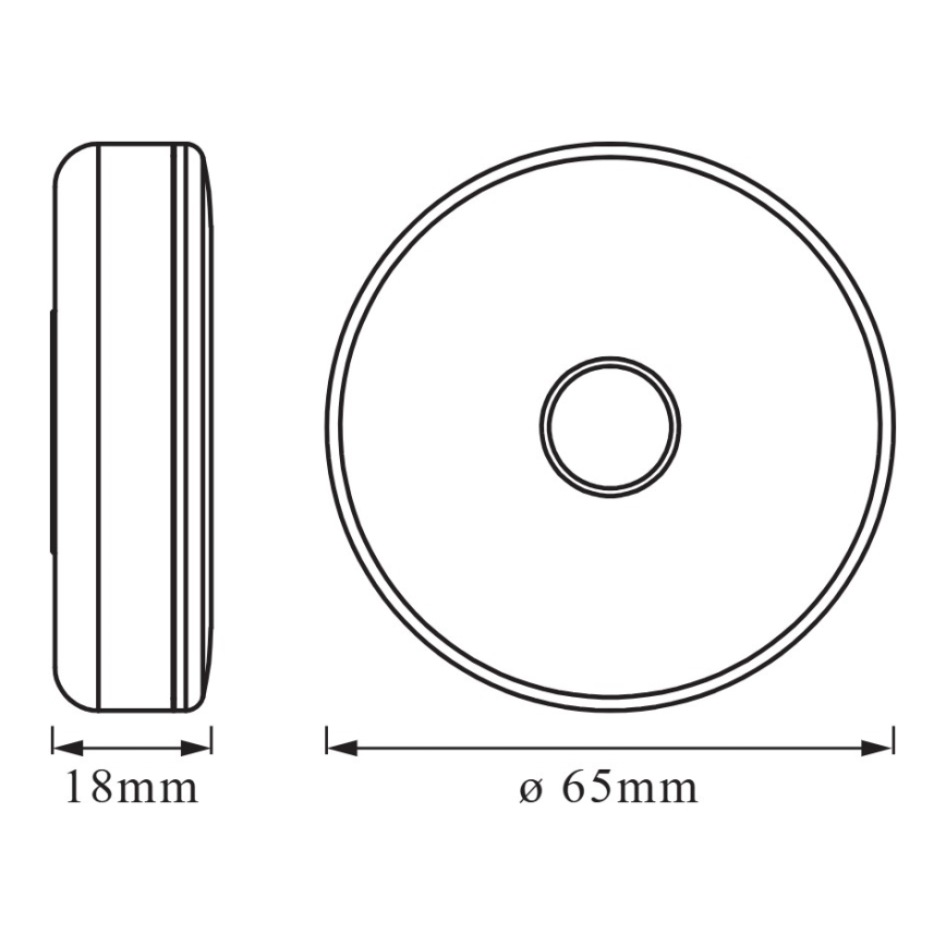 Osram - DOT-IT LED-Orientierungsleuchte, dimmbar, 0,45 W/5 V, 500 mAh, weiß