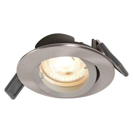 Osram - LED-Einbauleuchte SPOT 1xGU10/4,3W/230V 2700K CRI 90 matt-chrom