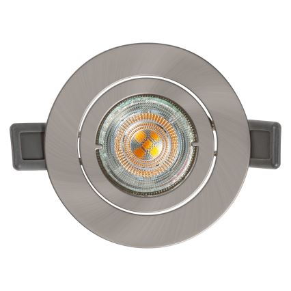 Osram - LED-Einbauleuchte SPOT 1xGU10/4,3W/230V 2700K CRI 90 matt-chrom