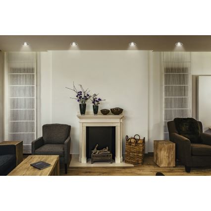 Osram - LED-Einbauleuchte SPOT TWIST LED/10W/230V 3000K Ø 9,3 cm weiß/schwarz