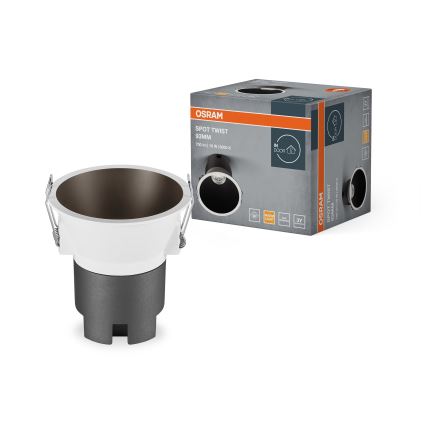 Osram - LED-Einbauleuchte SPOT TWIST LED/10W/230V 3000K Ø 9,3 cm weiß/schwarz
