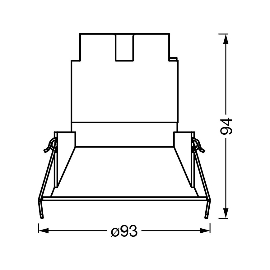 Osram - LED-Einbauleuchte SPOT TWIST LED/10W/230V 4000K Ø 9,3 cm weiß/silber