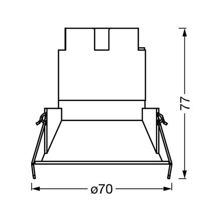 Osram - LED-Einbauleuchte SPOT TWIST LED/5W/230V 3000K Ø 7 cm weiß