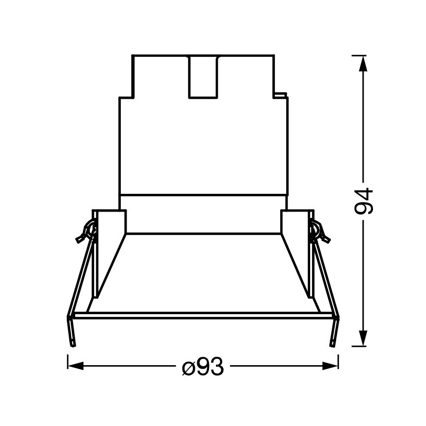 Osram - LED-Einbaustrahler SPOT TWIST 10W/230V 4000K Ø 9,3 cm weiß