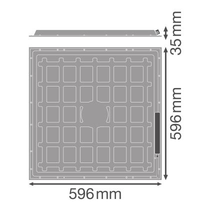 Osram - LED-Einlegepanel ESSENTIAL LED/36W/230V 6500 K 60 x 60 cm