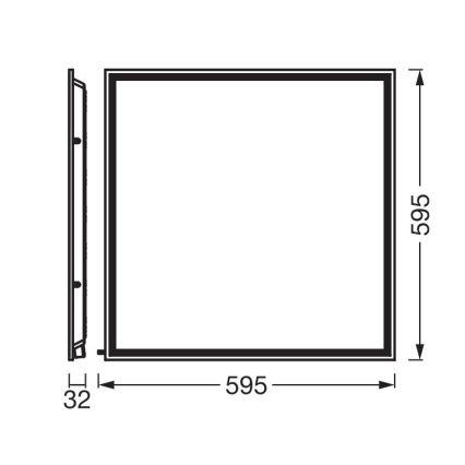 Osram - LED Einlegepanel ESSENTIAL LED/40W/230V 3000/4000/6500K 60x60 cm