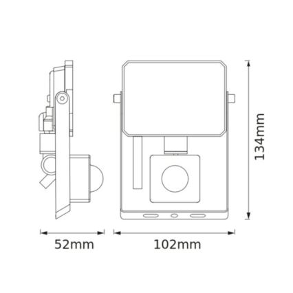 Osram - LED-Flutlichtstrahler mit Sensor FLOODLIGHT LED/10W/230V 3000K IP65