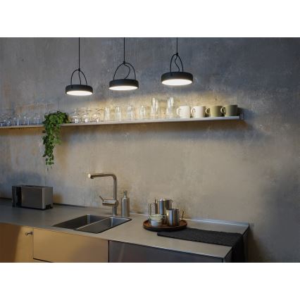 Osram - LED-Hängeleuchte mit Seilaufhängung DECOR PUCK 3xLED/12W/230V CRI 90 schwarz