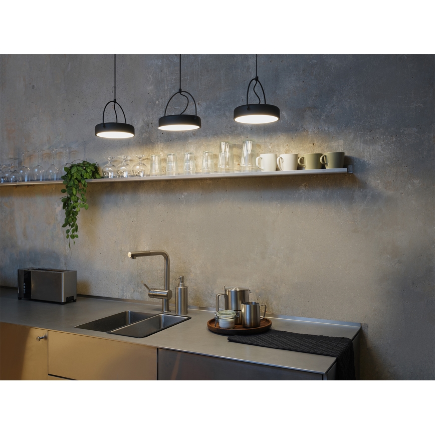 Osram - LED-Hängeleuchte mit Seilaufhängung DECOR PUCK 3xLED/12W/230V CRI 90 schwarz