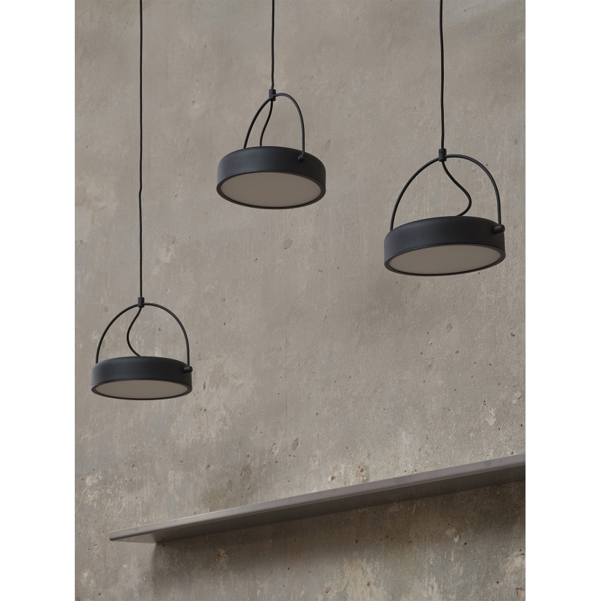 Osram - LED-Hängeleuchte mit Seilaufhängung DECOR PUCK 3xLED/12W/230V CRI 90 schwarz