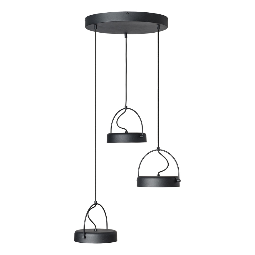 Osram - LED-Hängeleuchte mit Seilaufhängung DECOR PUCK 3xLED/12W/230V CRI 90 schwarz