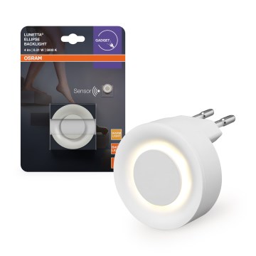 Osram - LED-Nachtlicht mit Bewegungs- und Dämmerungssensor LUNETTA LED/0,31W/230V weiß