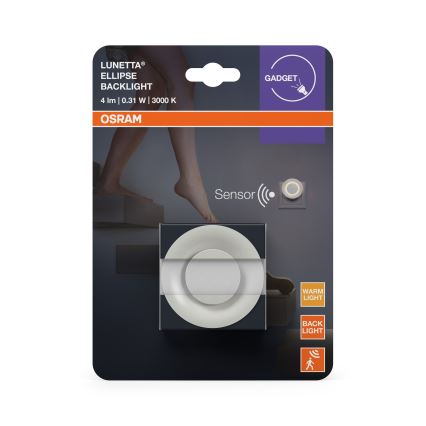 Osram - LED-Nachtlicht mit Bewegungs- und Dämmerungssensor LUNETTA LED/0,31W/230V weiß