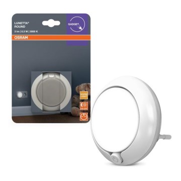 Osram - LED-Nachtlicht mit Sensor LUNETTA LED/0,3W/230V 3000K