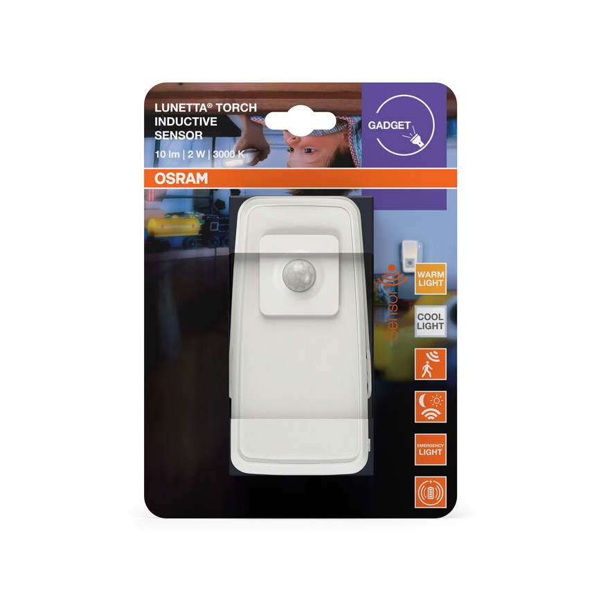 Osram - LED-Orientierungsleuchte für Steckdose mit Sensor LUNETTA LED/2W/230V