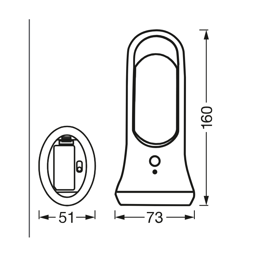 Osram - LED-Orientierungsleuchte mit Bewegungs- und Dämmerungssensor MOBILE LED/0,7W/4xAAA weiß