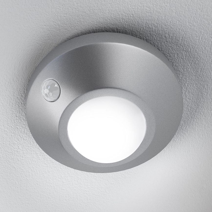 Osram - LED-Orientierungsleuchte mit Sensor NIGHTLUX LED/2W/3xAA, silber