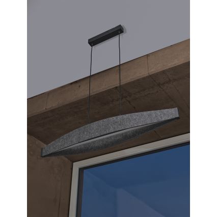 Osram - LED-Pendelleuchte an Kabel DECOR FLAT LED/23W/230V grau