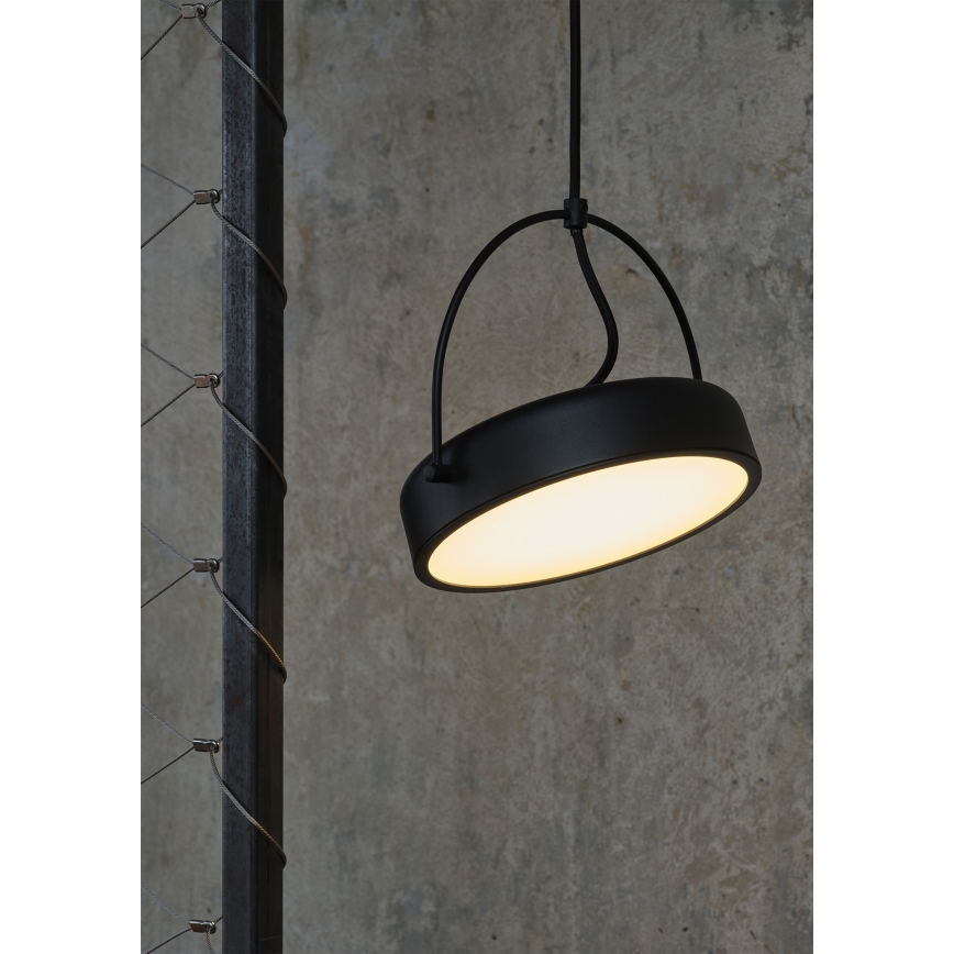 Osram - LED-Pendelleuchte an Kabel DECOR PUCK LED/12W/230V CRI 90 schwarz