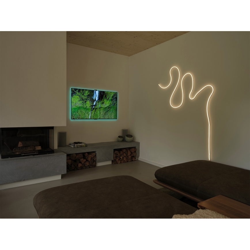 Osram - SMART+ MAGIC LED-RGB, dimmbarer Außen-LED-Streifen 3 m, 15 W, 230 V, IP44, Wi‑Fi+ mit Fernbedienung