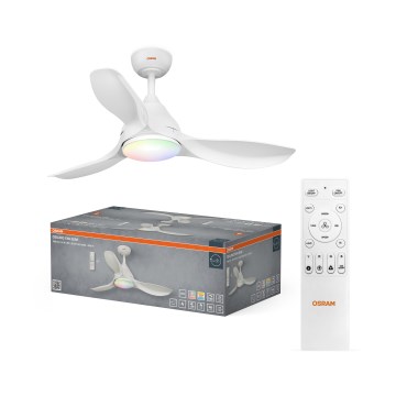 Osram - LED RGB dimmbarer Deckenventilator NORDES LED/18W/230V 3000-6500K + Fernbedienung