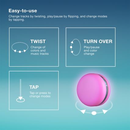 Osram - dimmbarer RGB-LED-Lautsprecher SMART+ MACARON LED/1,75W/3,7V 450 mAh grün