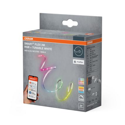 Osram - LED RGB+TW dimmbarer LED-Streifen SMART+ FLEX 2m LED/8,5W/230V 2700-6500K Wi-Fi