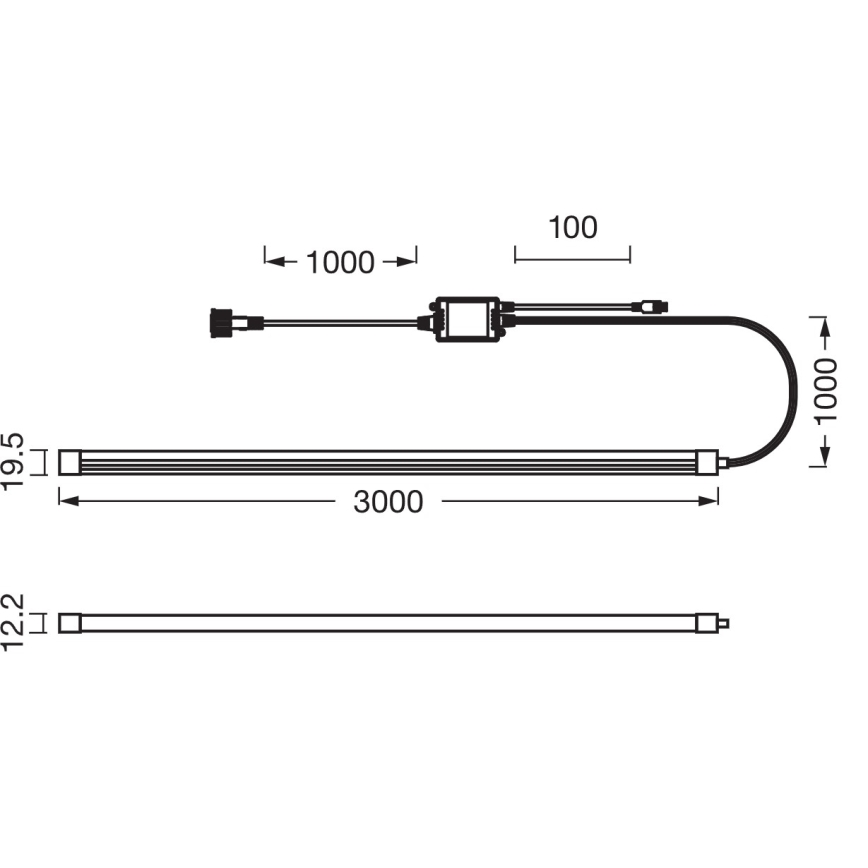 Osram - LED RGBW dimmbarer Außen-LED-Streifen SMART+ MAGIC 3m LED/14W/230V IP44 Wi‑Fi + Fernbedienung