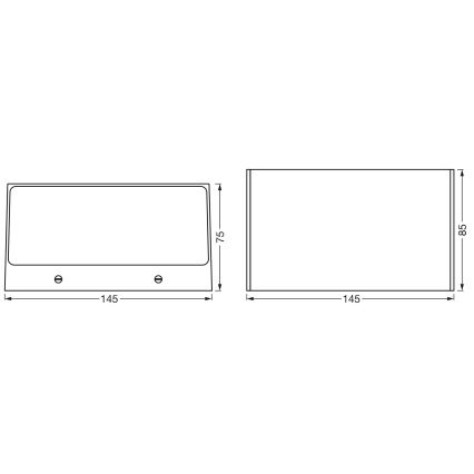 Osram - LED RGBW dimmbare Außenwandleuchte SMART+ BRICK LED/14W/230V IP44 Wi-Fi