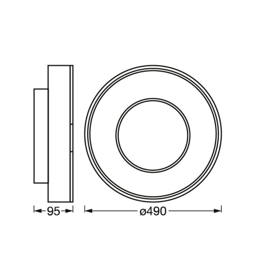Osram - Dimmbare LED RGBW-Deckenleuchte SMART+ CLARIA LED/32W/230V Ø 49 cm 2700-6500K Wi-Fi