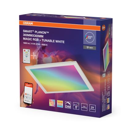 Osram - LED RGBW dimmbare Deckenleuchte SMART+ MAGIC LED/14W/230V 2700-6500K 30x30 cm Wi-Fi + Fernbedienung