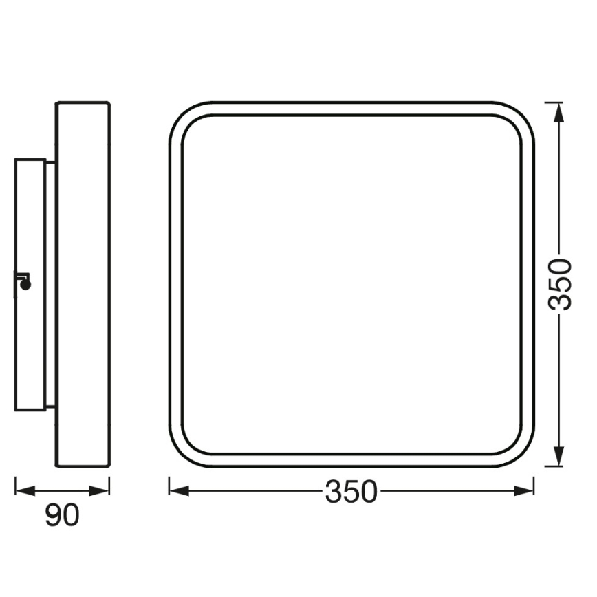 Osram - LED RGBW dimmbare Deckenleuchte SMART+ ORBIS LED/28W/230V 35x35 cm 2700-6500K Wi-Fi