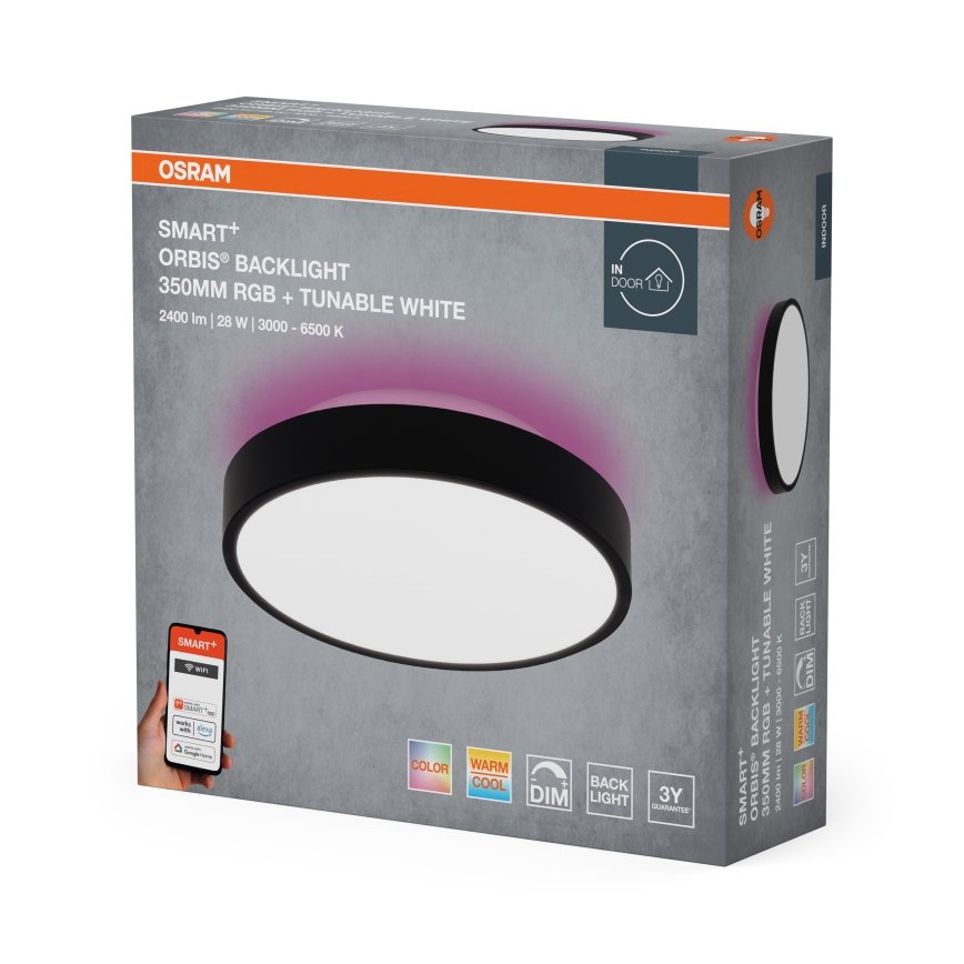 Osram - LED RGBW dimmbare Deckenleuchte SMART+ ORBIS LED/28W/230V Ø 35 cm 2700–6500K Wi-Fi