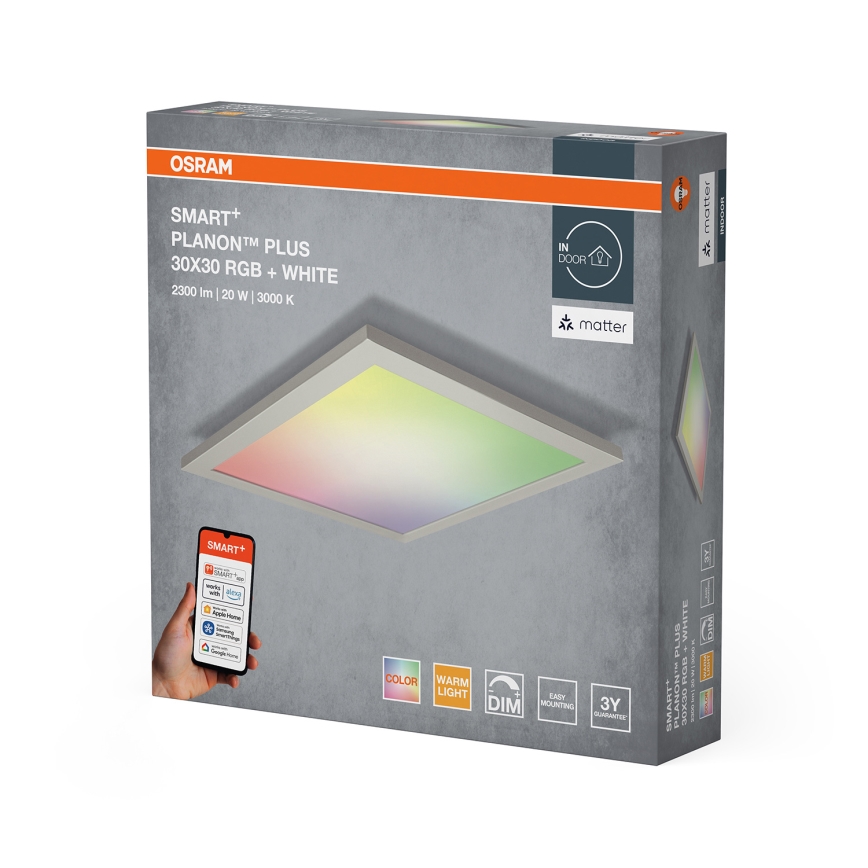 Osram - LED RGBW dimmbare Deckenleuchte SMART+ PLANON LED/20W/230V 30x30 cm