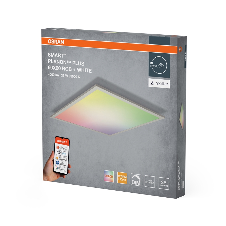 Osram - LED RGBW dimmbare Deckenleuchte SMART+ PLANON LED/36W/230V 60x60 cm Wi-Fi