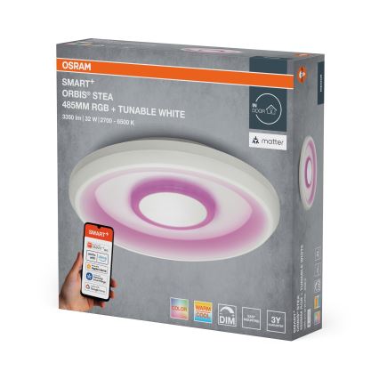 Osram - LED RGBW dimmbare Deckenleuchte SMART+ STEA LED/32W/230V Ø 48,5 cm 2700-6500K Wi-Fi