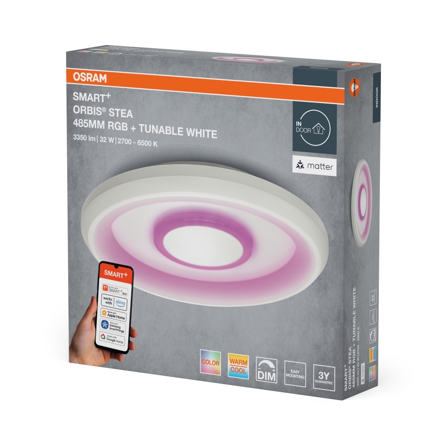 Osram - LED RGBW dimmbare Deckenleuchte SMART+ STEA LED/32W/230V Ø 48,5 cm 2700-6500K Wi-Fi
