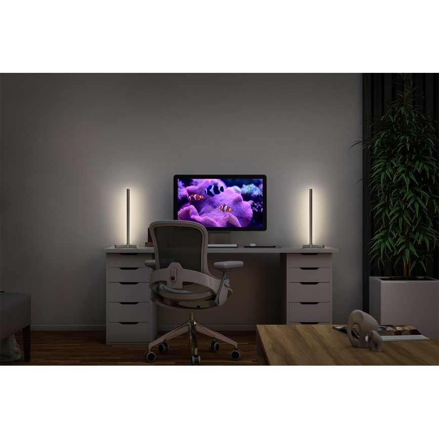 Osram - LED RGBW dimmbare Tischlampe SMART+ MAGIC LED/7,5W/230V 2700-6500K silber Wi-Fi + Fernbedienung
