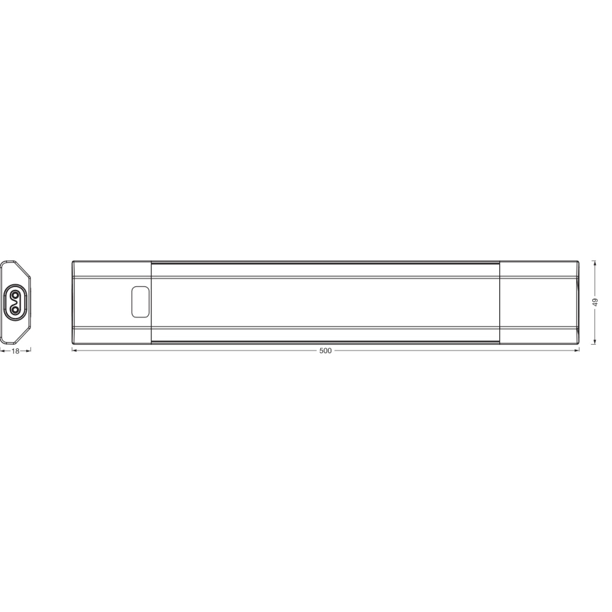 Osram - dimmbare LED-RGBW-Unterbauleuchte LINEAR EDGE LED/8W/230V 50 cm weiß + Fernbedienung