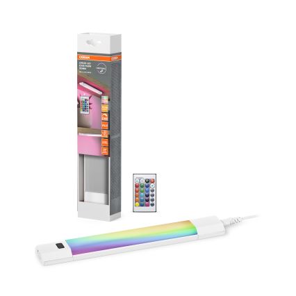 Osram - LED RGBW dimmbare Unterbauleuchte mit Bewegungsmelder LINEAR EDGE LED/4W/230V 30 cm weiß + Fernbedienung