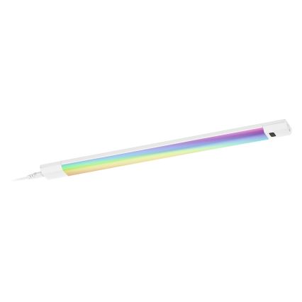 Osram - LED RGBW, dimmbare Unterbauleuchte mit Bewegungsmelder LINEAR EDGE LED/8W/230V 50 cm weiß + Fernbedienung