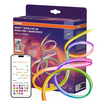 Osram - LED RGBW dimmbarer Außen-LED-Streifen SMART+ MAGIC 3m LED/14W/230V IP44 Wi‑Fi + Fernbedienung