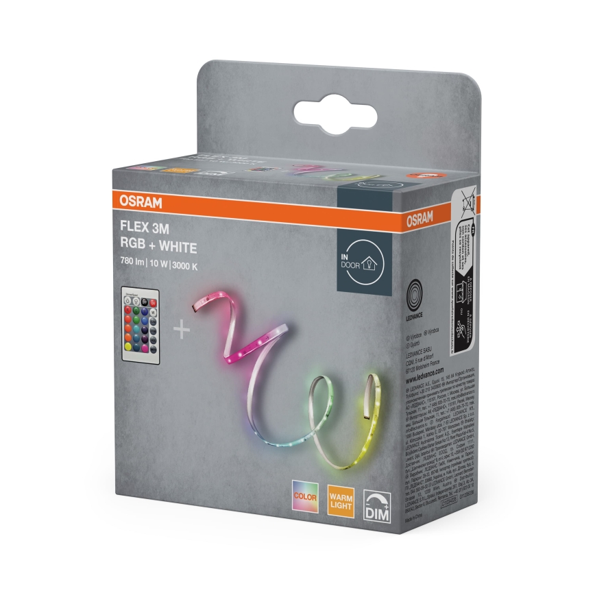 Osram - LED RGBW dimmbarer Streifen FLEX 3m LED/10W/230V + Fernbedienung